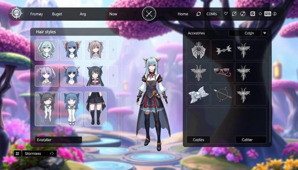 character customization interface vanished